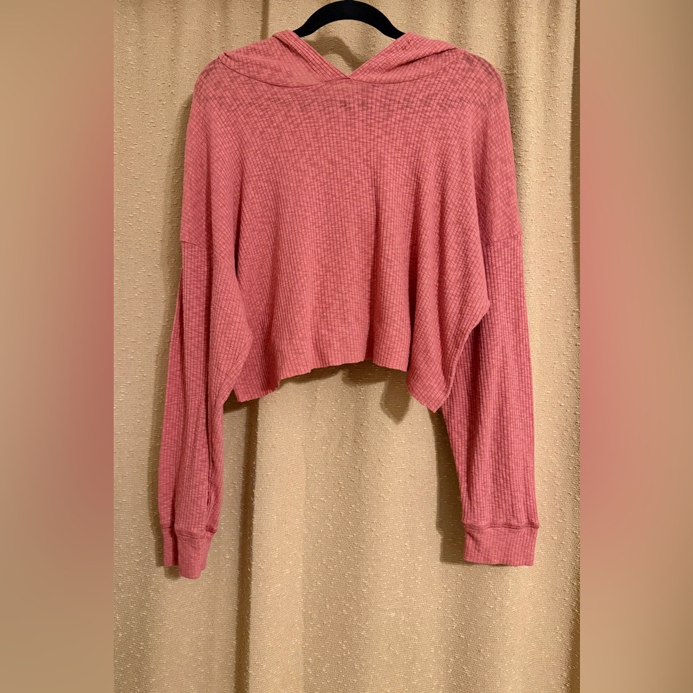 Alter’d State Cropped Mauve Hoodie size Medium